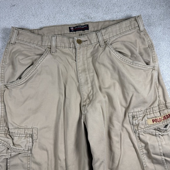 Polo Jeans Co Ralph Lauren Cargo Pants Men 34x34 Freighter Baggy Vintage Y2K - Picture 4 of 8